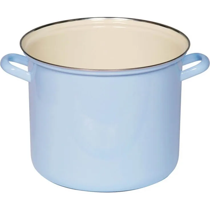 Riess Topf mit Chromrand 18cm 3 L pastell modra