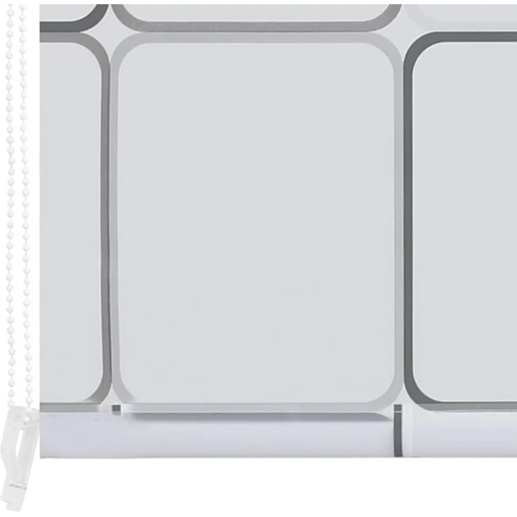 vidaXL Duschrollo 120x240 cm Quadratmuster 142849 – Bild 7
