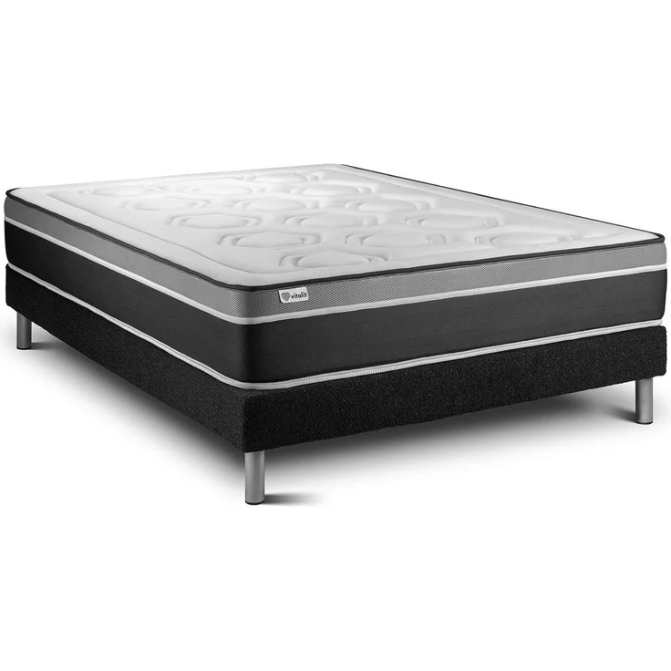 Matratzenset VITAL CARE 130 x 200 cm Bettrahmen Kit schwarz – Bild 2