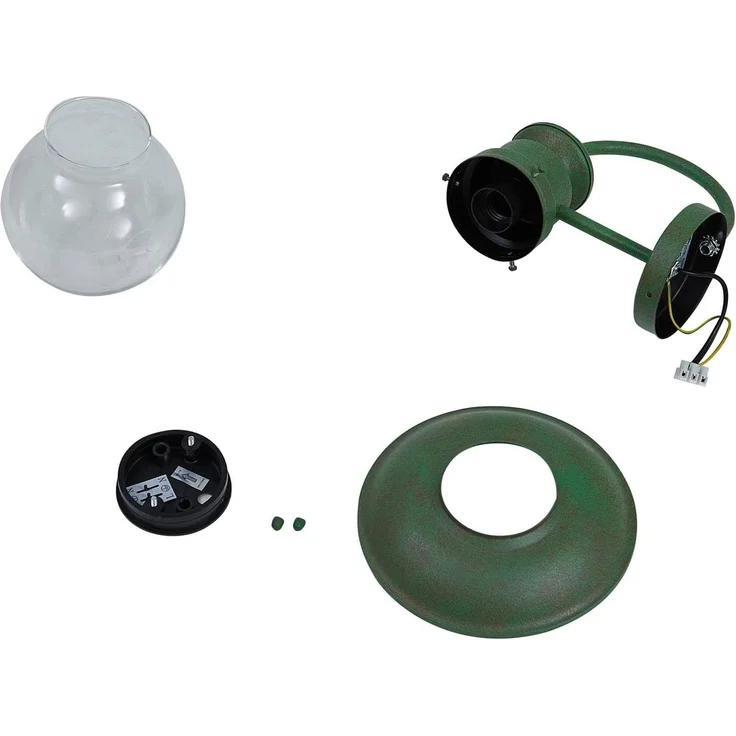 Lindby Außen-Wandleuchte Celinor, Metall, Grün IP44, 1 x 15 W LED – Bild 10