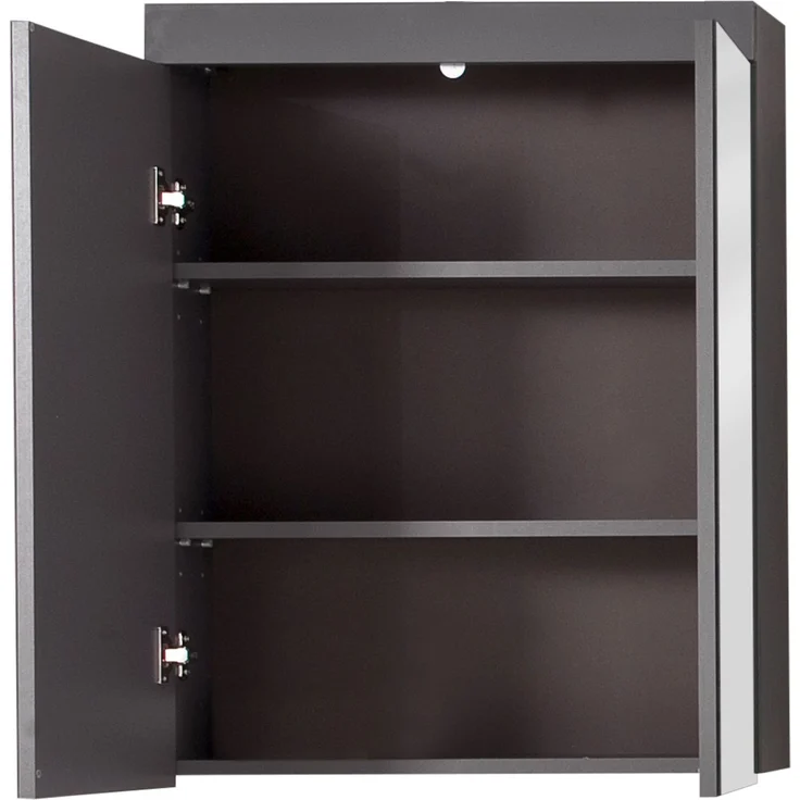 Trendteam 'Amanda' Spiegelschrank, Holz, 77 x 17 x 60 cm, Grau Hochglanz – Bild 2