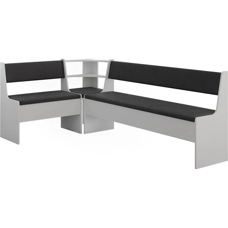 Eckbankgruppe Roman Weiß 120.1x210.1 cm Vicco – Bild 1
