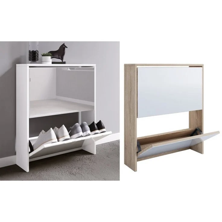 VCM Schuhschrank Stido 917471 Weiß H. 73 x B. x 63 x T. 17 cm – Bild 4