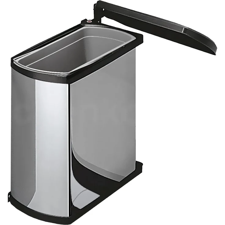 HAILO 3418071 Abfallsorter UNO 18 dunkelgrau/schwarz mit 18 Liter Abfallvolumen ab 45 cm Schrankbreite – Bild 6