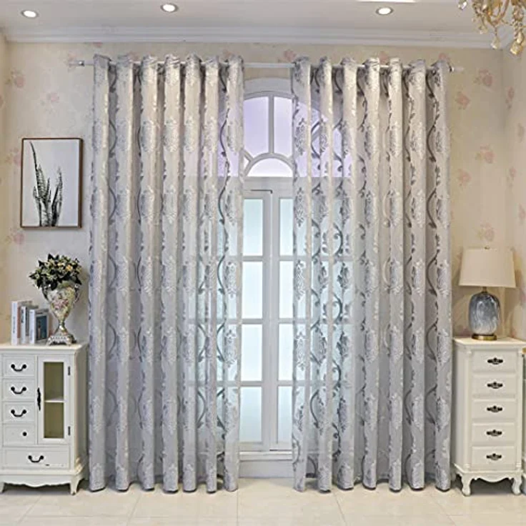 M&W DAS DESIGN Vorhang Wohnzimmer Schlafzimmer​​ Mit ösen 140Bx245H (1er), 2 für Paar – Bild 2