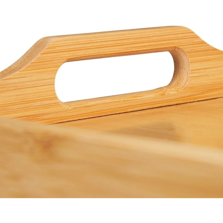 Bambus Serviertablett mit Schublade – Bild 6