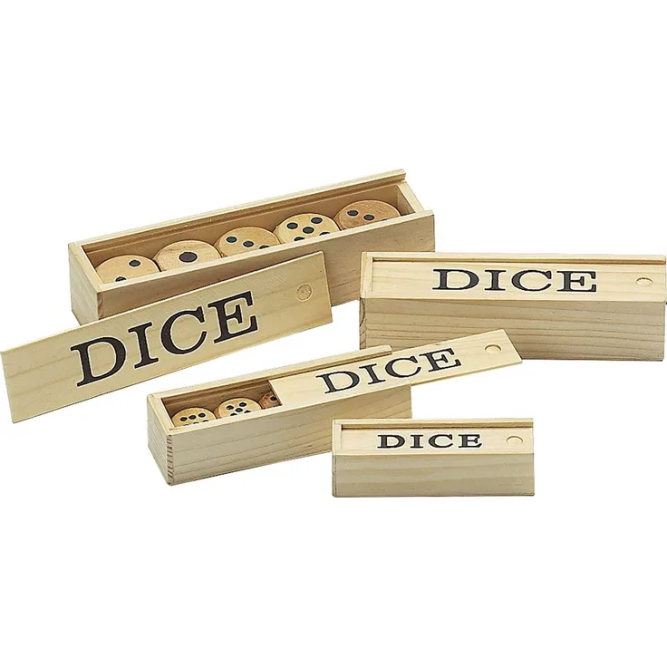 Philos 7003 - Holzwürfel, 5-er Set, 30 mm