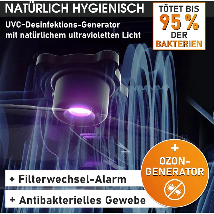 BRAST aufblasbarer Whirlpool 'MSpa Aurora', Ø 204 x 70 cm, für 6 Personen, mit LED-Beleuchtung – Bild 5