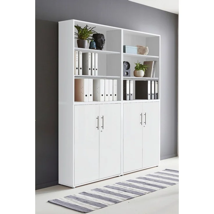 BMG Möbel Aktenschrank Office Edition 11 (Schrankwand Set, 4tlg) abschließbar, matt oder Hochglanz lackiert