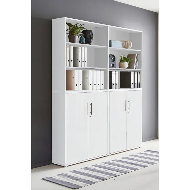 BMG Möbel Aktenschrank Office Edition 11 (Schrankwand Set, 4tlg) abschließbar, matt oder Hochglanz lackiert