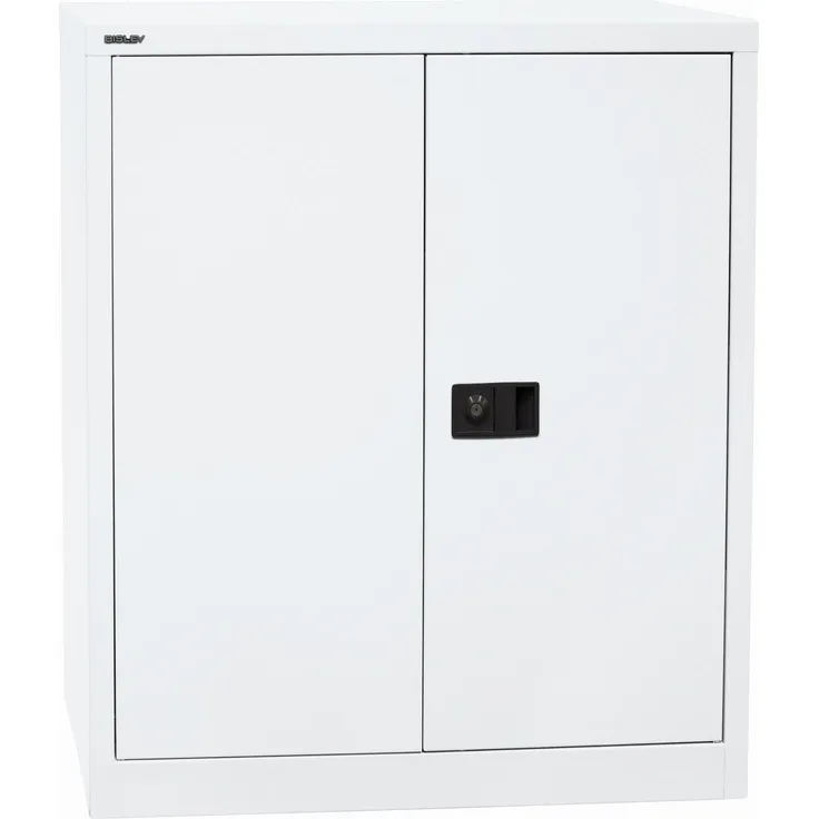 Bisley 'Universal' Flügeltürenschrank, Verkekrsweiß, 100 x 40 x 91,4 cm, 1 Fachboden