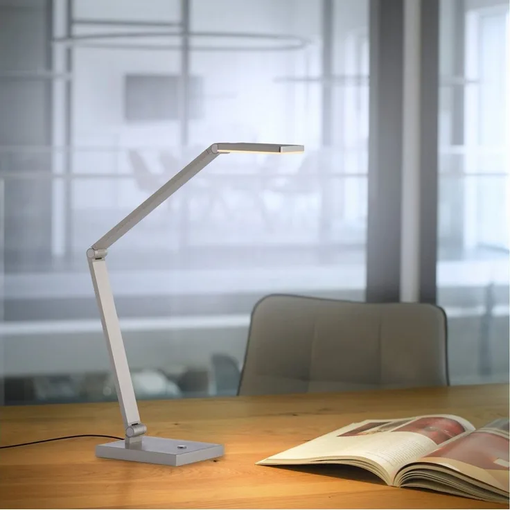 Paul Neuhaus LED Tischleuchte SAMSKY, Farbsteuerung, LED fest integriert, warmweiß - kaltweiß, Touchdimmer, CCT 2700-5000K, Memoryfunktion, Höhenverstellbar
