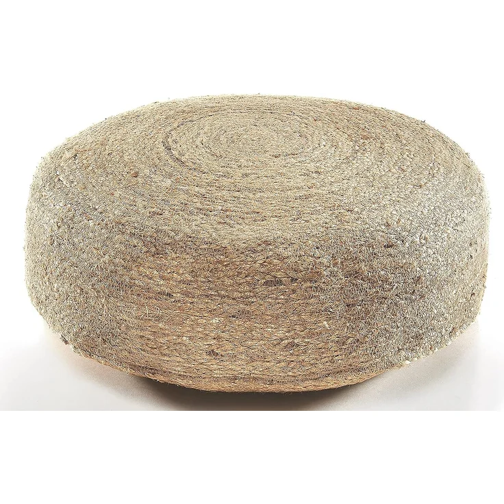 Kobolo Sitzwürfel Sitzpouf SOUL aus Jute mit Baumwollfüllung (1 Stück, Nachhaltig) – Bild 1