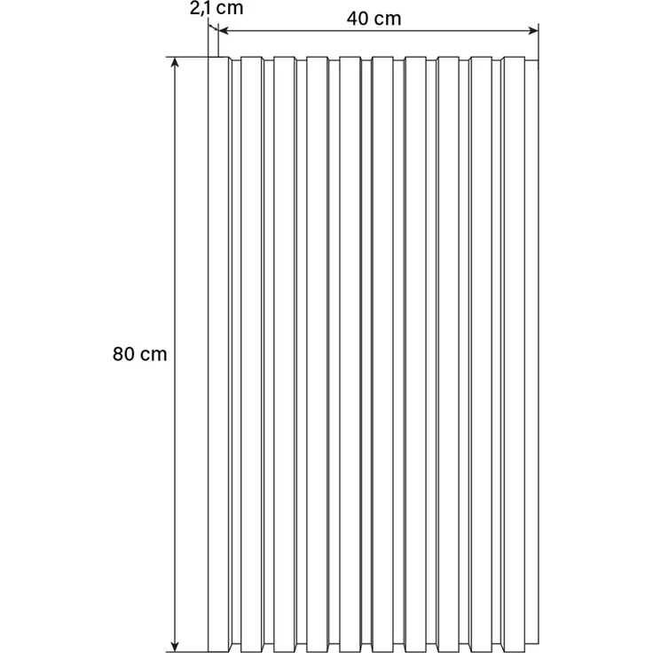 HOME DELUXE Akustikpaneel SONIC - 80 x 40 cm Oiled Oak – Bild 10