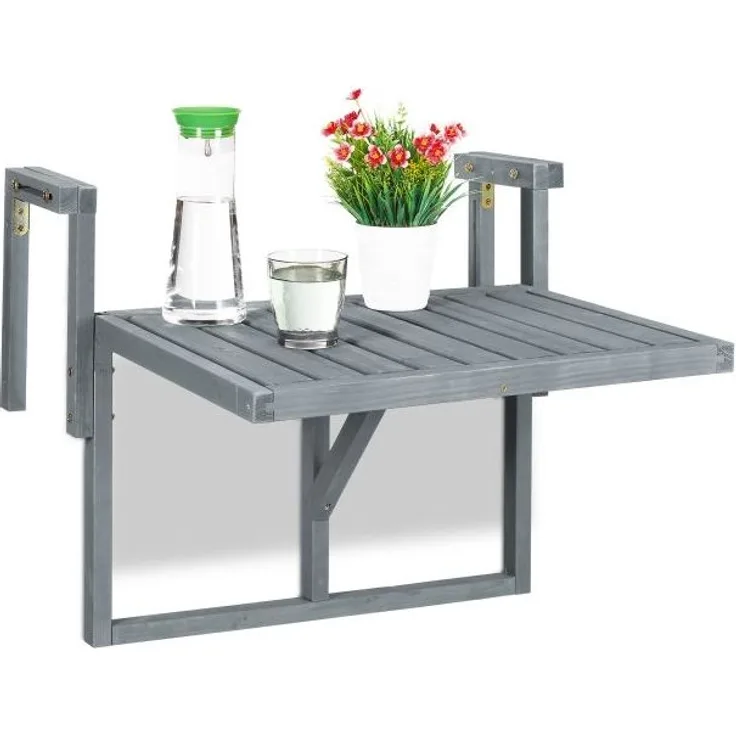Balkon Hängetisch in Grau
