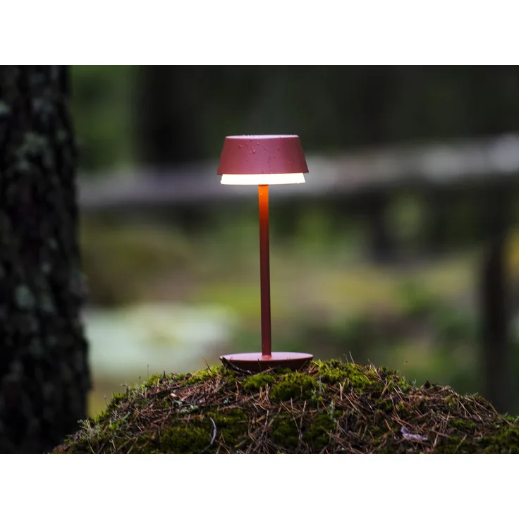 Akku Tischleuchte LYON für Outdoor dimmbar, kabellos in Terracotta, 30cm