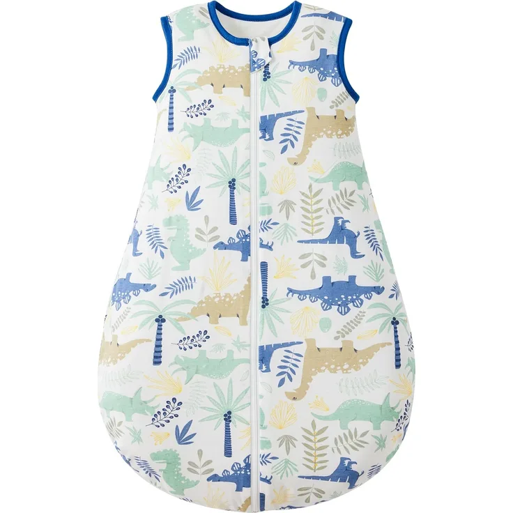 Duomiaomiao 2.5Tog Schlafsack Baby Ganzjahres, 100% Baumwolle Baby Schlafsack Winter, Mädchen Neugeboren,Warmer Schlafsack Neugeborene Kinder(Dinosaurier/70)