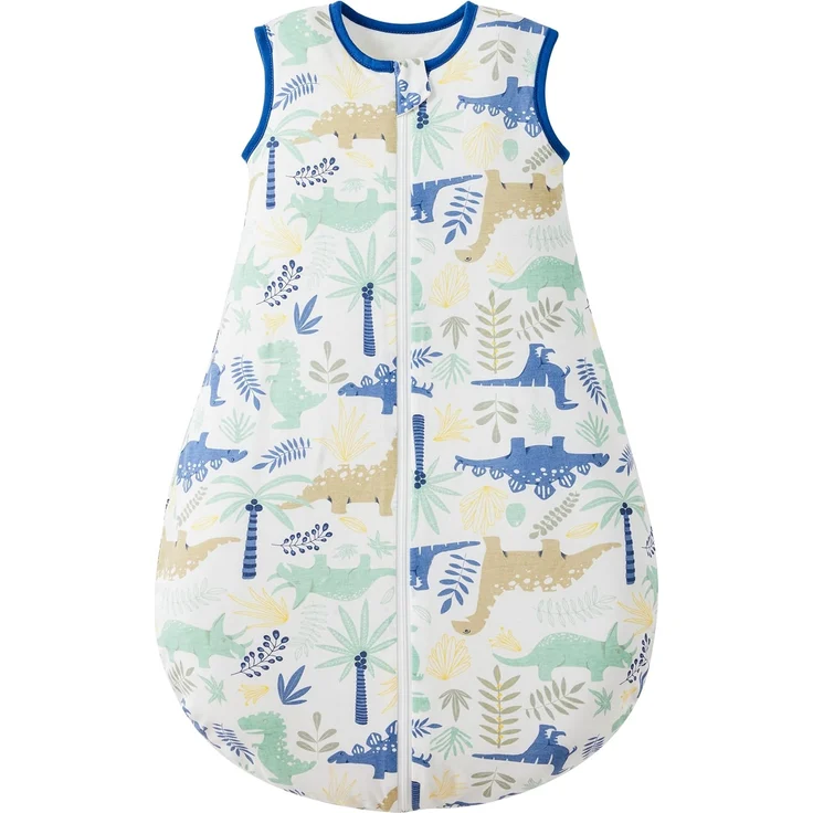 Duomiaomiao 2.5Tog Schlafsack Baby Ganzjahres, 100% Baumwolle Baby Schlafsack Winter, Mädchen Neugeboren,Warmer Schlafsack Neugeborene Kinder(Dinosaurier/70) – Bild 1