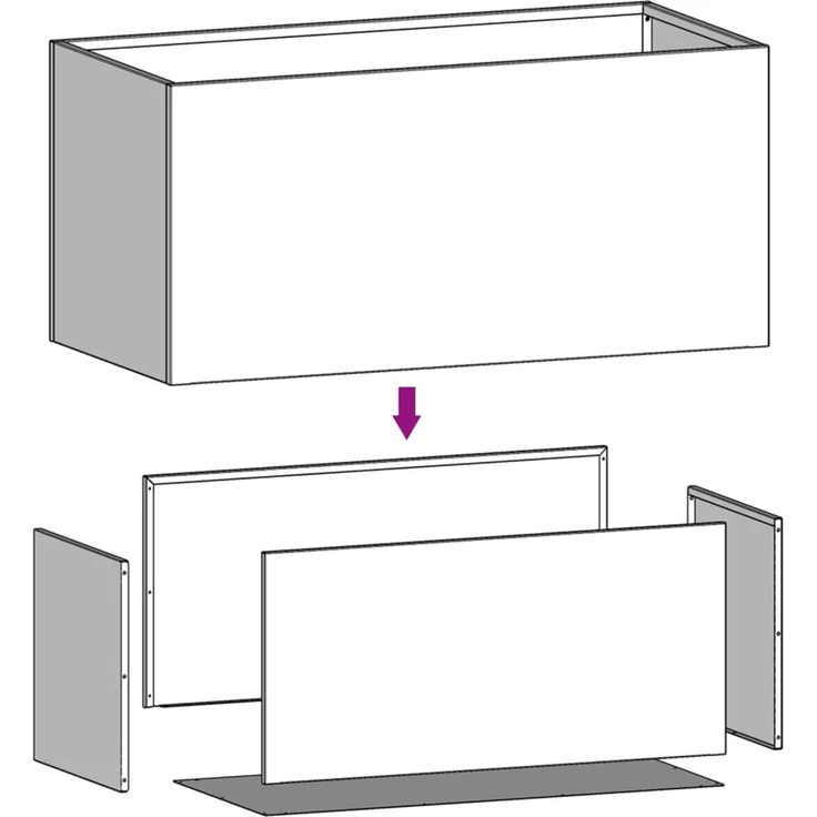 vidaXL Pflanzkübel 62x30x29 cm Cortenstahl 821556 – Bild 7
