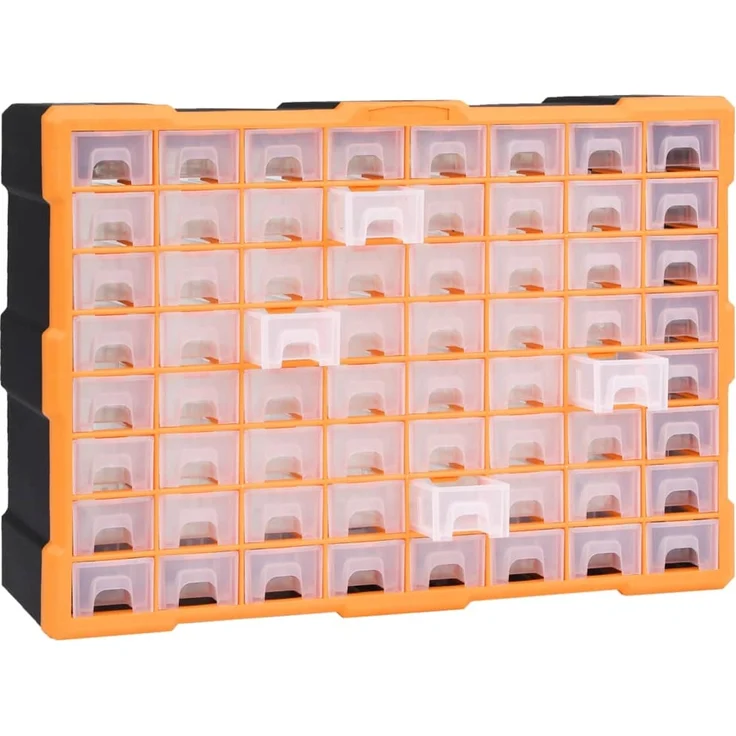 vidaXL Multi-Schubladen-Organizer mit 64 Schubladen 52x16x37,5 cm 147579 – Bild 5