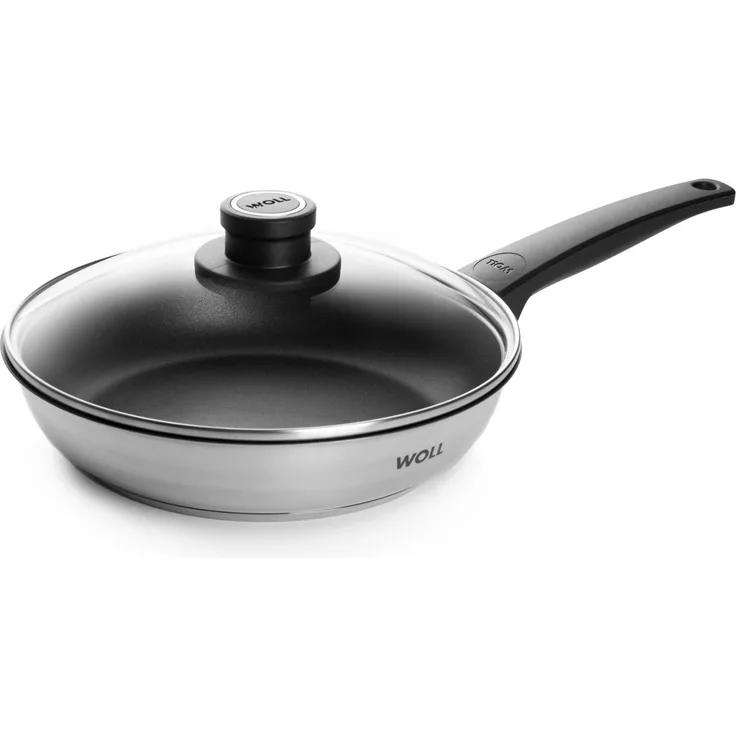 WOLL Bratpfanne Concept Edelstahl 18/10 Ø 24 cm ILAG Ultimate Antihaft 5 mm Kapselboden Alle Herdarten inkl. Induktion bis 200 °C Spülmaschinenfest