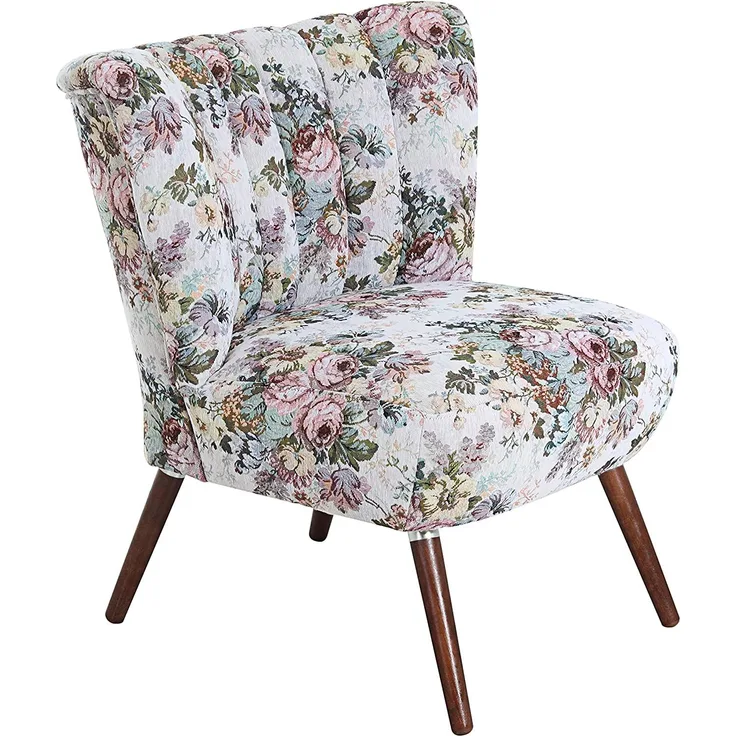 Alessandro Sessel Flachgewebe Rose Buche Nussbaumfarben