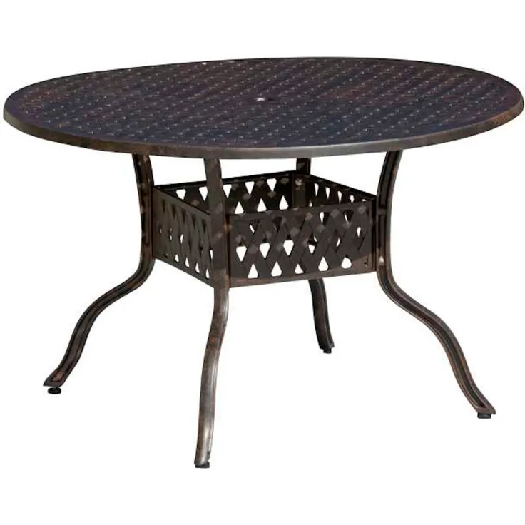 Inko Gartentisch Alu-Guss bronze Terrassentisch Ø 120 cm