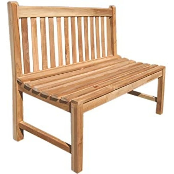 LEX 'Premium Teak' Gartenbank nachhaltig, natur, 120cm – Bild 1