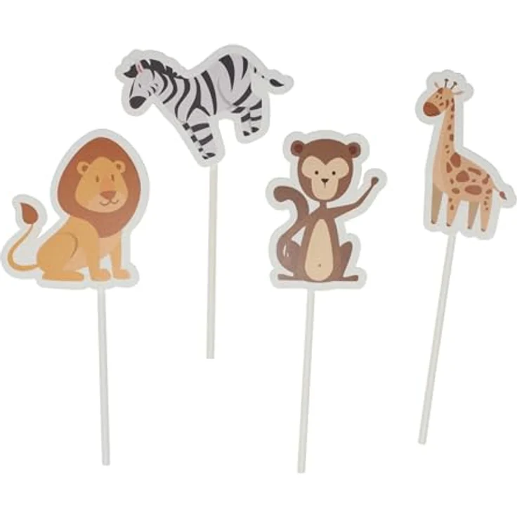Free & Easy Tortenstecker, Cake Topper Tiere Bunt Mix – Bild 2