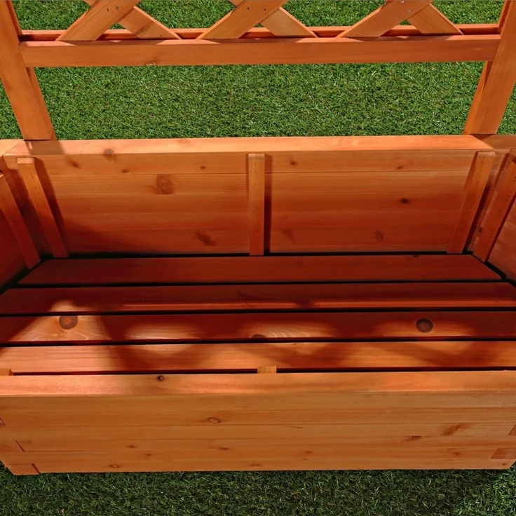2xRosenbogen Pflanzkasten Rankgitter Rankhilfe Blumenkübel Blumen Kasten Holz – Bild 4