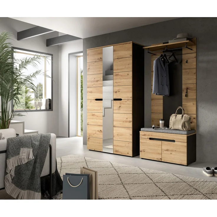 Canu Garderobenschrank in Artisan Nachbildung – Bild 5