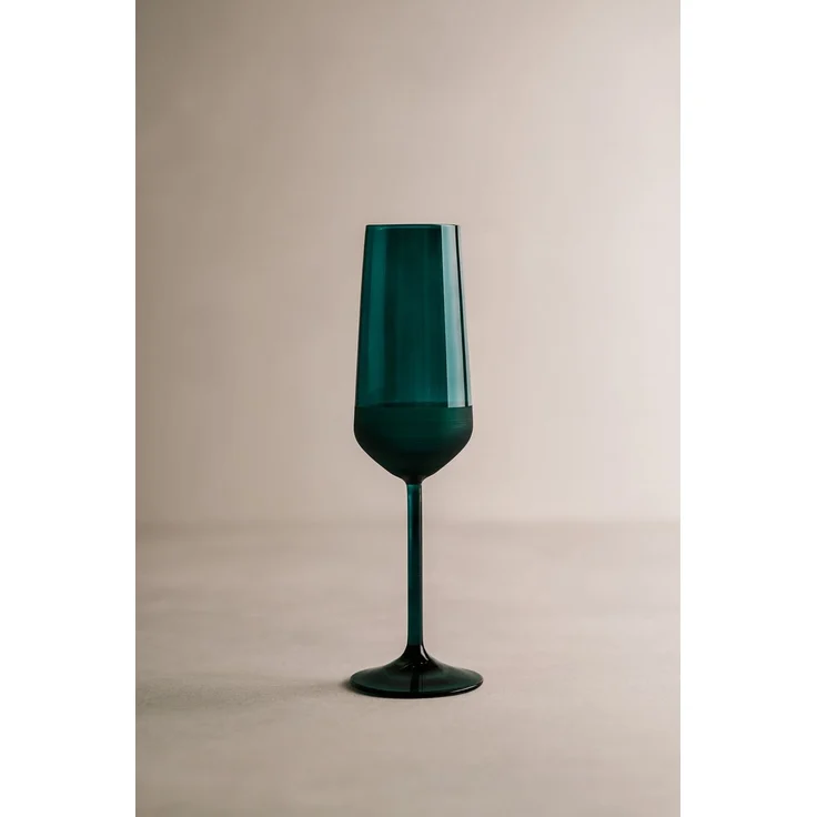 Hermia Concept 'TYRAKLE574' Sektgläser-Set (2-teilig), Grün, 7 x 7 x 22,6 cm, 195 ml – Bild 4