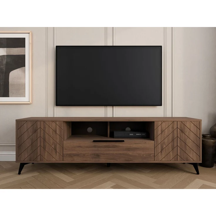 TV-Lowboard Xylix Bis 2D1SZ (Farbe: Nuss Okapi) – Bild 3