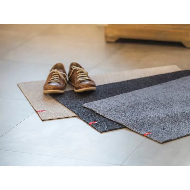Keilbach Designprodukte Fußmatte Bravo 87x57x0,9cm, rechteckig, Höhe: 9 mm, rutschsicher, dichtgewoben, UV-beständige Faser