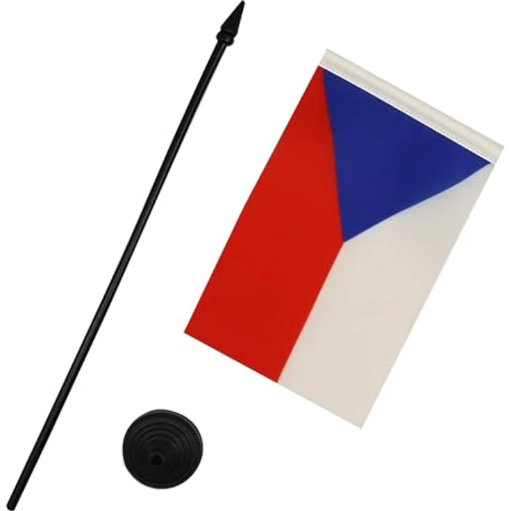 AZ FLAG - Tischflagge Tschechien - 15x10 cm - Tschechische Tischfahne 10 x 15 Cm - Flaggen – Bild 3