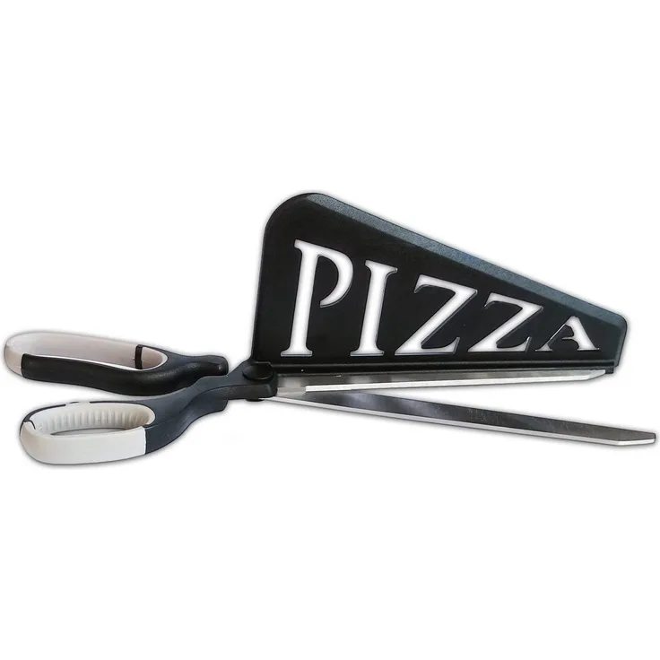 Pizzaschere PIZZASCHERE mit Schaufel Küchenschere Pizzaheber Pizzaschneider Pizza Schere 48