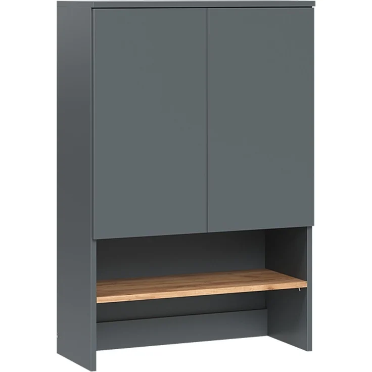 Waschmaschinenschrank Viktor Anthrazit/Goldkraft Eiche 68 x 100.4 cm Vicco – Bild 1