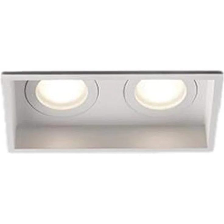 FARO BARCELONA 40124 HYDE SQ 2L, Quadratisches Einbaulicht IP44, weiß – Bild 3