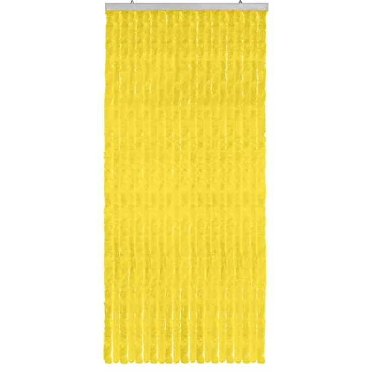 Moritz Flauschvorhang aus Chenille 90 x 220 cm gelb Türvorhang als Fliegenschutz Insektenschutz für Camping Wohnwagen – Bild 4