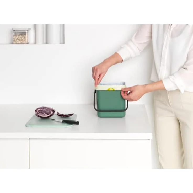 Brabantia 'Sort & Go' Abfallbehälter, Kunststoff, Fir Green, 3 Liter – Bild 7
