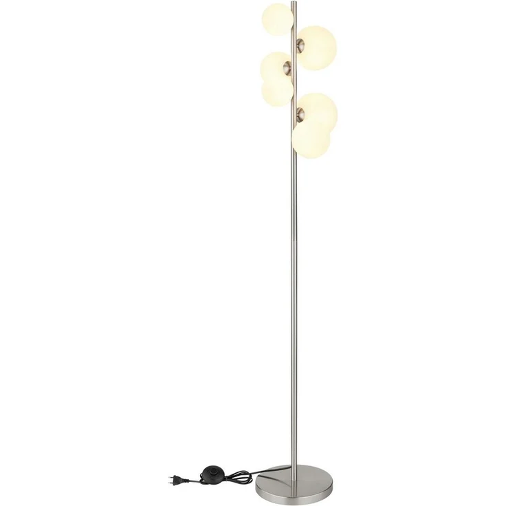 GLOBO LIGHTING Stehlampe RIHA, Leuchtmittel wechselbar, Warmweiß, Stehleuchte/Wohnzimmer/Schlafzimmer/Flur – Bild 3
