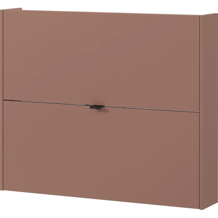 GERMANIA DIE MÖBELMACHER Germania Schuhschrank 1368-675 GW-Ameca, in Toffee/Navarra-Eiche, geringe Tiefe - ideal für schmale Flure, 100 x 83 x 18 cm (BxHxT)