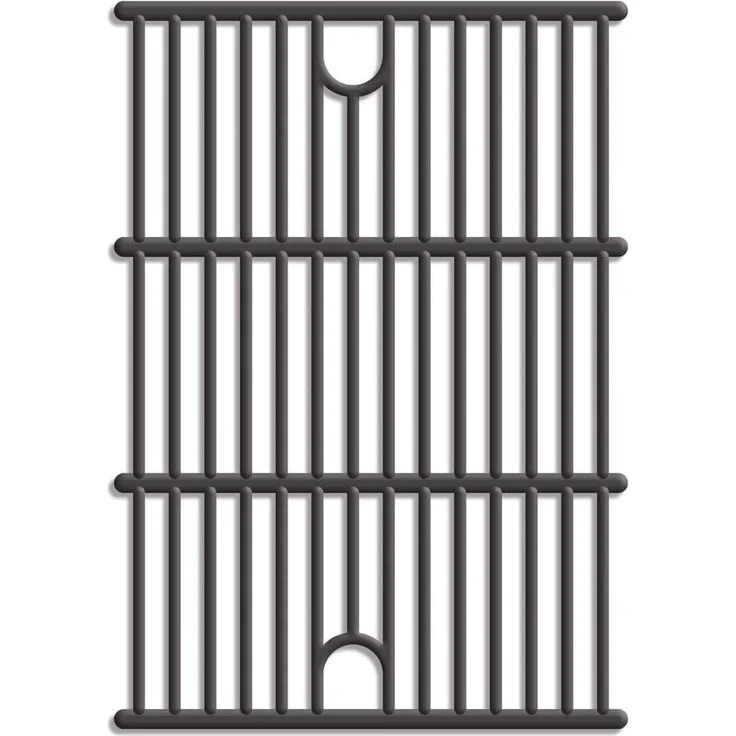 Tepro Grillrost-Set, 2 Stück, Gusseisen, schwarz, Grillfläche: 2 x ca. 29,1 x 40,8 cm – Bild 1