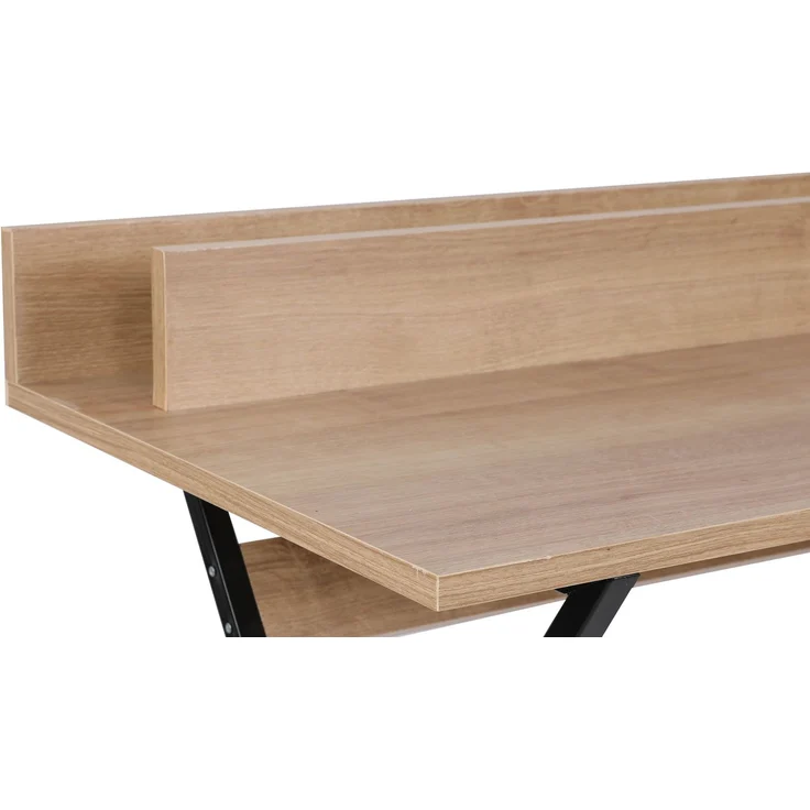 Skye Decor 'Panama' Schreibtisch, Eiche / Schwarz, 100 x 50 x 89 cm – Bild 3
