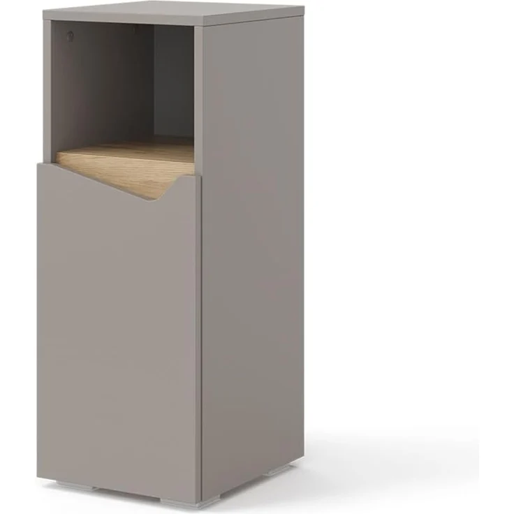 Midischrank Marelle Greige 30 x 74.5 cm mit Tür und offenem Fach Vicco – Bild 1