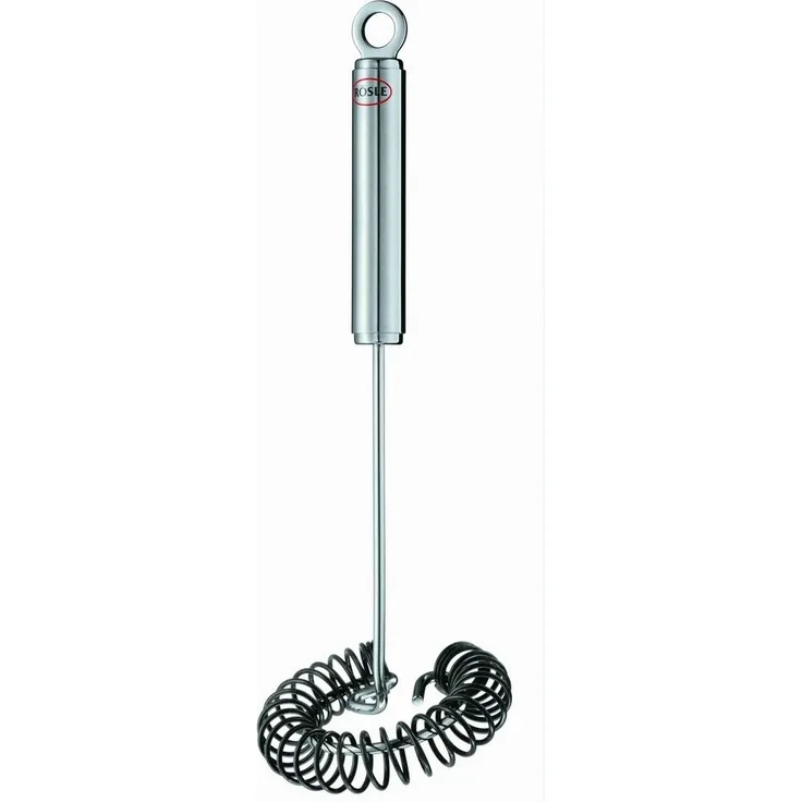 RÖSLE Spiralbesen Silikon, hochwertiger Saucenbesen für alle Bereiche des Topfbodens, Edelstahl-Silikon-Verbindung, spülmaschinengeeignet, 27 cm