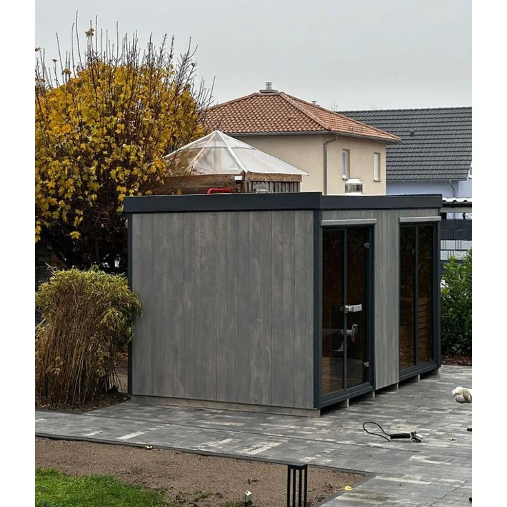 GardenAndPools Garten Sauna Horizont House 5M, hochwertige Skelettbauweise, 500 × 245 × 245 cm – Bild 2