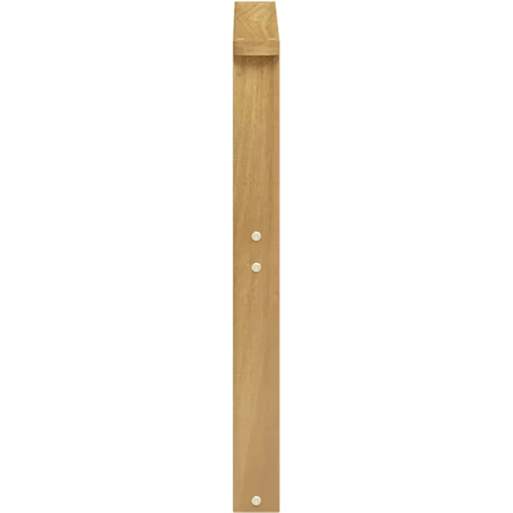 vidaXL Armlehnen Modul 2 stk. Weiß 60 x 6 x 61 cm Massivholz Akazie 901523 – Bild 6