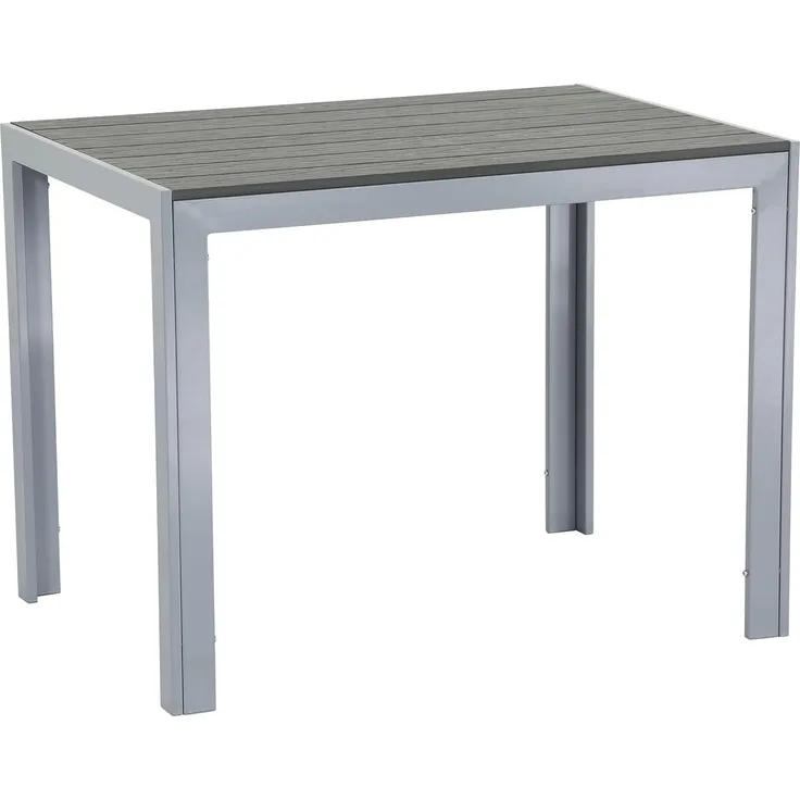 FIRE SOUL Nonwood Alu-Gartentisch Gartenmöbel 120x70 cm anthrazit/grau
