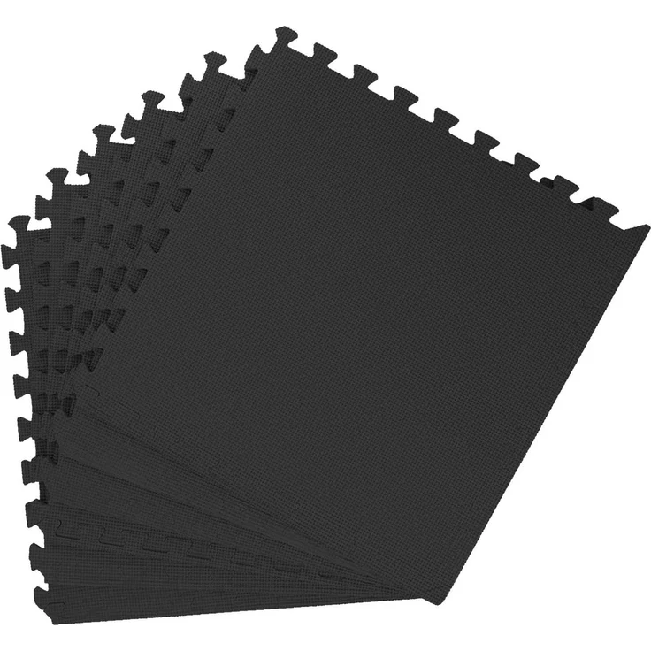 vidaXL Pool Bodenschutzmatte 40 Stk. Schwarz 14,4 m² EVA-Schaum 3433280 – Bild 3